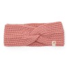 Gebreide haarband - Knitted headband warm rose